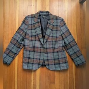 Wool Pendleton Plaid Women's Blazer